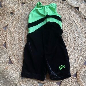Kid's GK Elite Gymnastics Shorts Leotard Size S